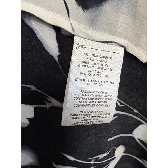 EQUIPMENT Neema Asymmetric Wrap-effect Floral Georgette Maxi DressTrue Black 2 - Picture 12 of 15